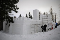 Snežný hrad vo Vysokých Tatrách