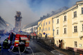 OBRAZOM: Rozsiahle požiare v B. Štiavnici poškodili historické budovy 