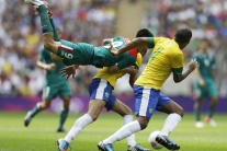 Momenty z finále medzi Brazíliou a Mexikom