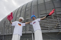Fanúšikovia pred zápasom Nemecko - Slovensko