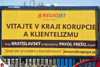 Bilbordy spoločnosti RegioJet