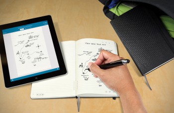 Elektronický notes prenáša kresby z papiera do tabletu