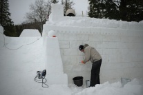 Snežný hrad vo Vysokých Tatrách