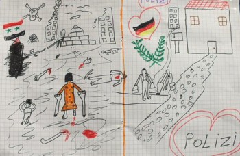 KRÍZA DETSKÝMI OČAMI: Kresba dieťaťa zo Sýrie dojala nemeckú políciu