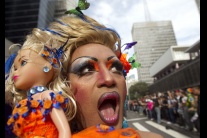 Gay Pride Parade v Sao Paolo v Brazílii