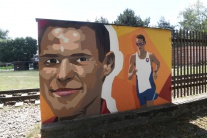 Grafiti športovcov v Partizánskom