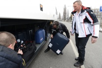 Slovenskí hokejisti na ceste do Soči