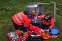 Práca záchranárov vo Vysokých Tatrách