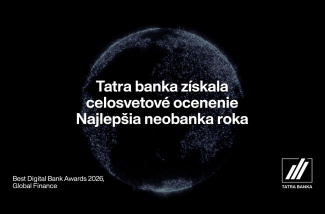 Tatra banka získala celosvetové ocenenie Best Neobank of the Year