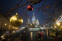 Vianočná a novoročná výzdoba v Moskve