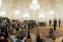 Prezident Andrej Kiska prijal študentov