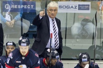 Zápas hokejovej KHL medzi HC Slovan Bratislava a L