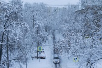Ruskú metropolu zasiahlo výdatné sneženie