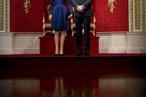 Voskové figuríny vojvodu a vojvodkyne z Cambridge