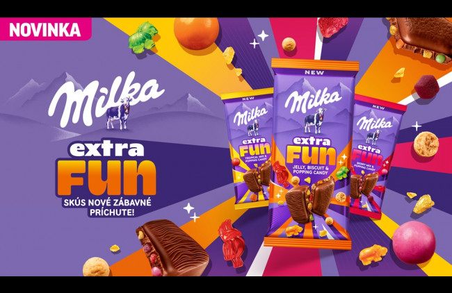  Milka Extra Fun: Nová čokoláda, ktorá sa nebojí prekvapiť