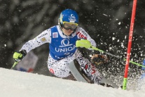 1. kolo nočného slalomu žien Svetového pohára v ra