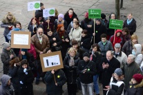 Protestné zhromaždenie Za záchranu vedy v Košiciac