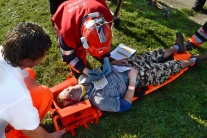 Priebeh simulovaných záchranárskych prác