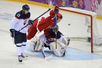 Hokejový zápas Slovensko-Rusko na turnaji v Soči 