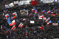 Masová demonštrácia v Prahe proti Babišovi