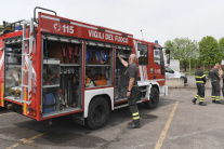 Ukrajinskí hasiči si prevzali humanitárnu pomoc z 