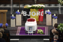 Pohreb belgického cyklistu Bjorga Lambrechta