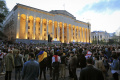 V Tbilisi sa opäť protestuje proti zákonu o zahraničnom vplyve