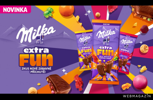  Milka Extra Fun: Nová čokoláda, ktorá sa nebojí prekvapiť