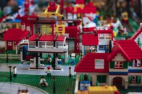 Výstava z kociek stavebnice LEGO